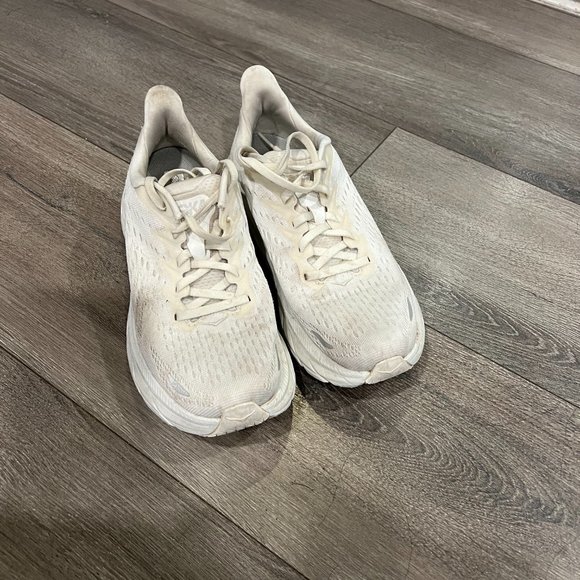 Hoka Clifton White Size 7.5 - Picture 2 of 4